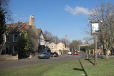 The village sign