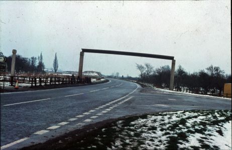 A10 Footbridge under construction