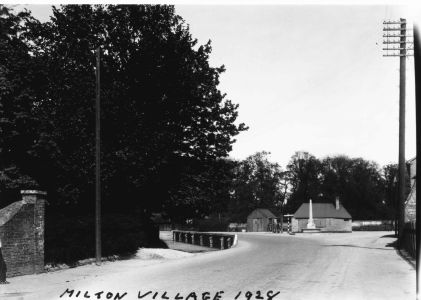 Milton Village With Pond 1928