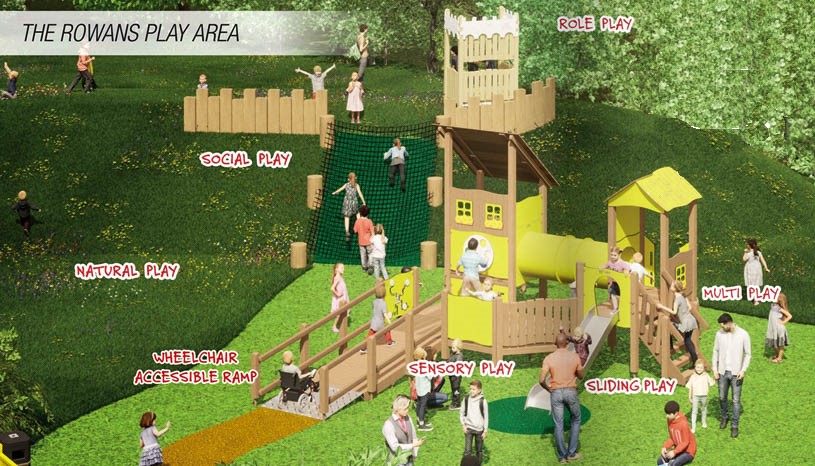 Drawing of the new play area design